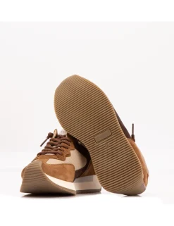LEYDI Velour cuero - Rejilla camel