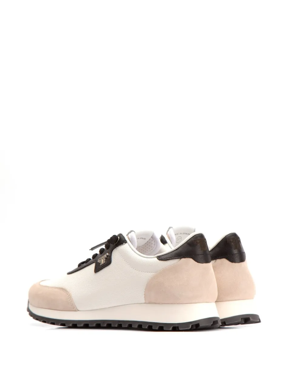 MAELIA Grabado lagarto blanco -Nobuck natural