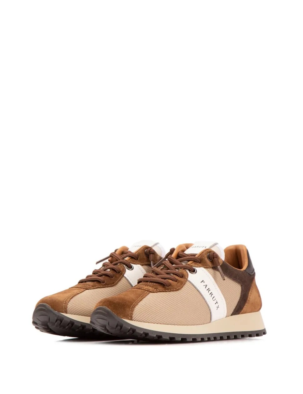 MANON -BIS Tejido camel - Velour cuero
