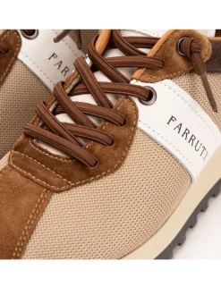 MANON -BIS Tejido camel - Velour cuero
