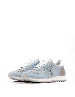 MATILDA-CHECK Velour celeste
