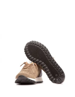 MATILDA-CHECK Velour taupe