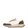 MORGAN-BIS Bombeado blanco - Velour militar